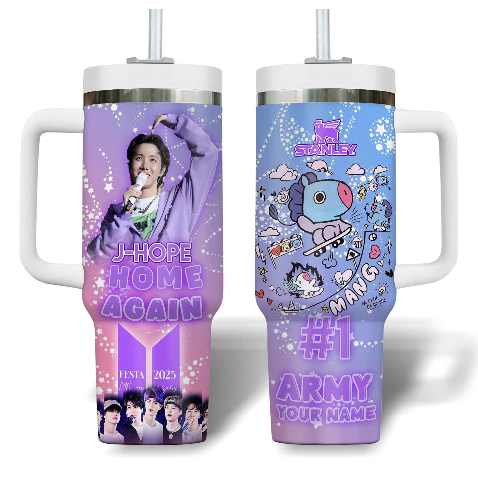 J-Hope BTS Home Again Festa 2025 Premium 40 oz Stanley Tumbler J-Hope BTS Home Again Festa 2025 Premium 40 oz Stanley Tumbler