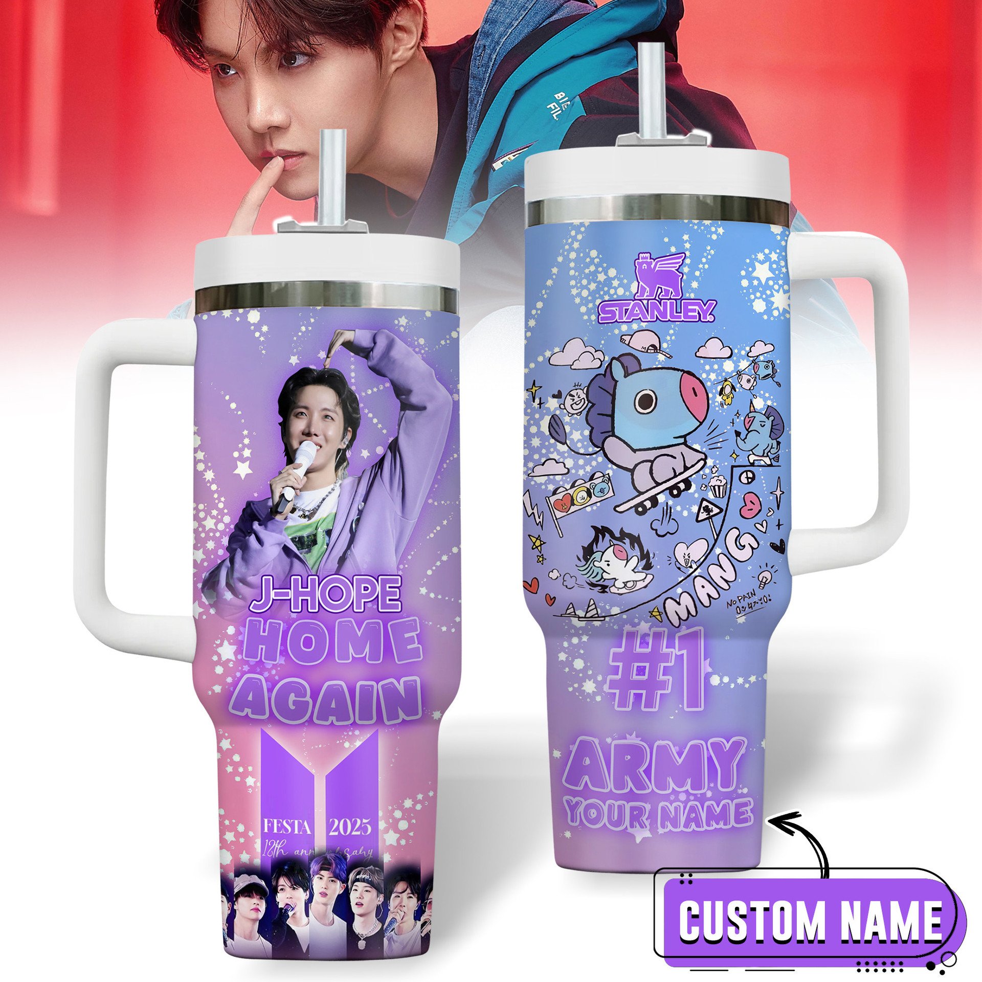 J-Hope BTS Home Again Festa 2025 Premium 40 oz Stanley Tumbler J-Hope BTS Home Again Festa 2025 Premium 40 oz Stanley Tumbler