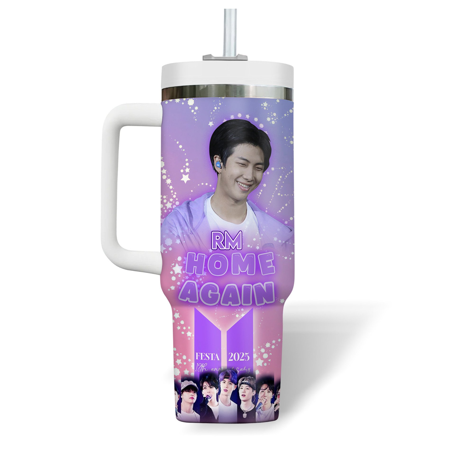 RM BTS Home Again Festa 2025 Premium 40 oz Stanley Tumbler RM BTS Home Again Festa 2025 Premium 40 oz Stanley Tumbler