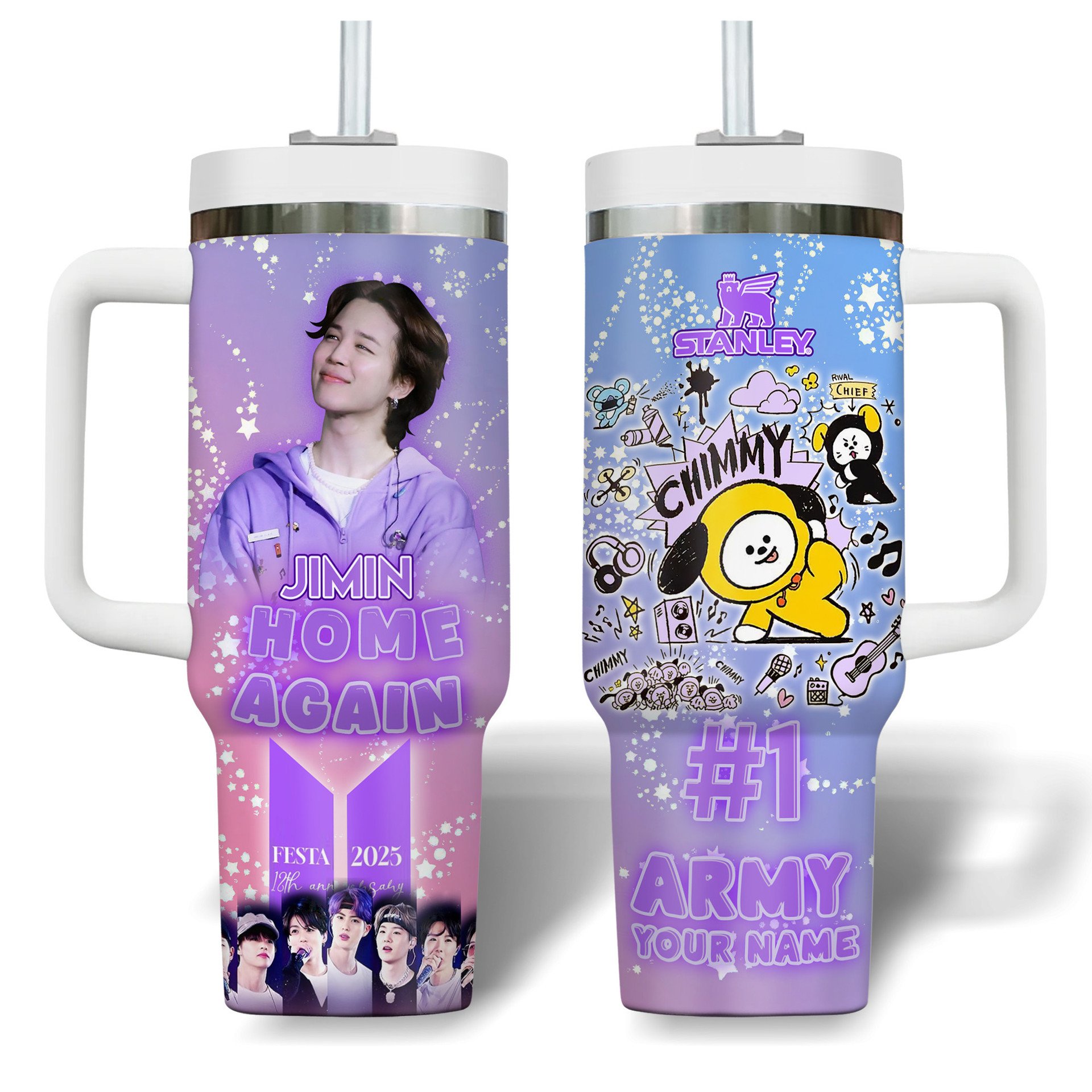 Jimin BTS Home Again Festa 2025 Premium 40 oz Stanley Tumbler Jimin BTS Home Again Festa 2025 Premium 40 oz Stanley Tumbler