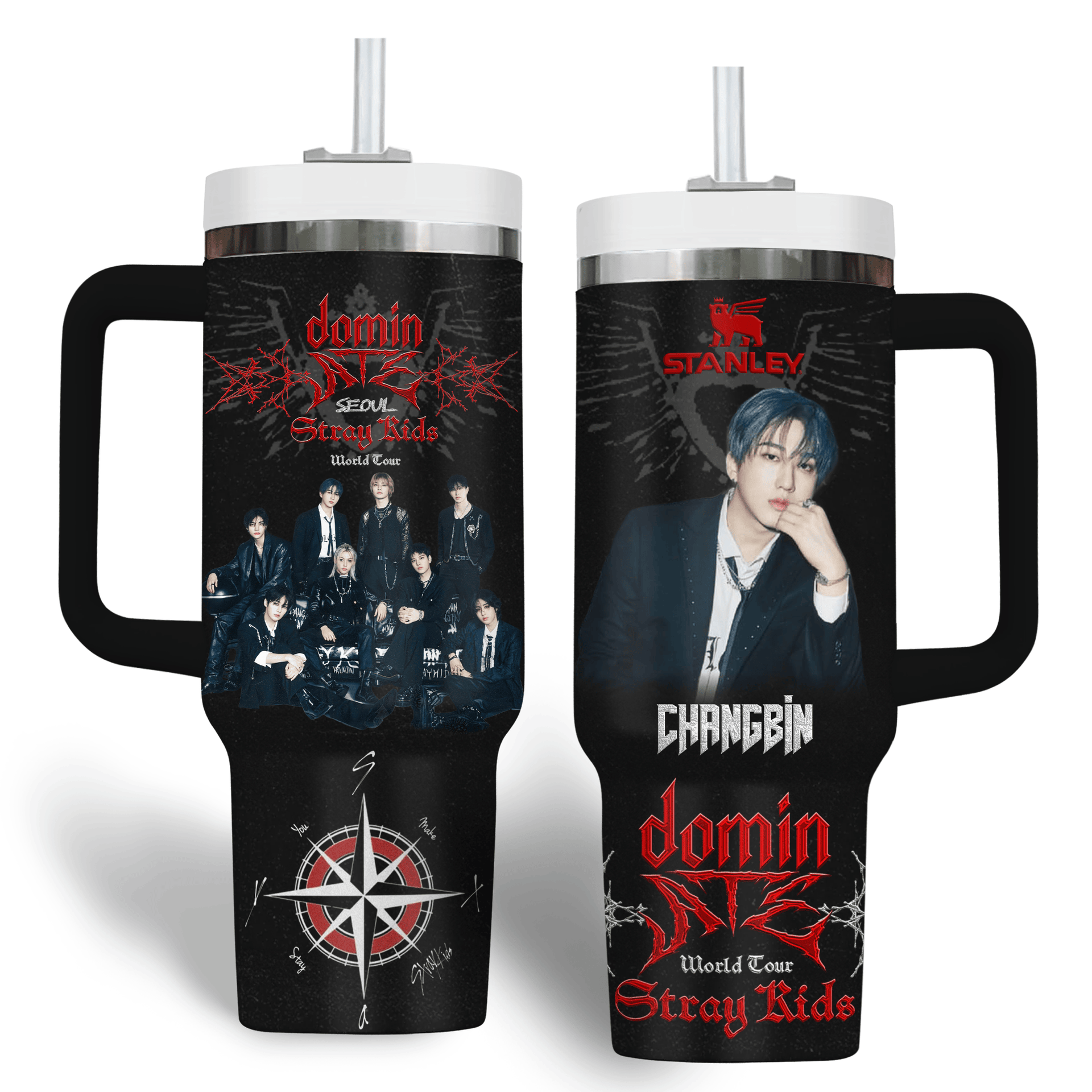 Changbin Stray Kids Dominate World Tour 2025 Premium Stanley Tumbler Changbin Stray Kids Dominate World Tour 2025 Premium Stanley Tumbler
