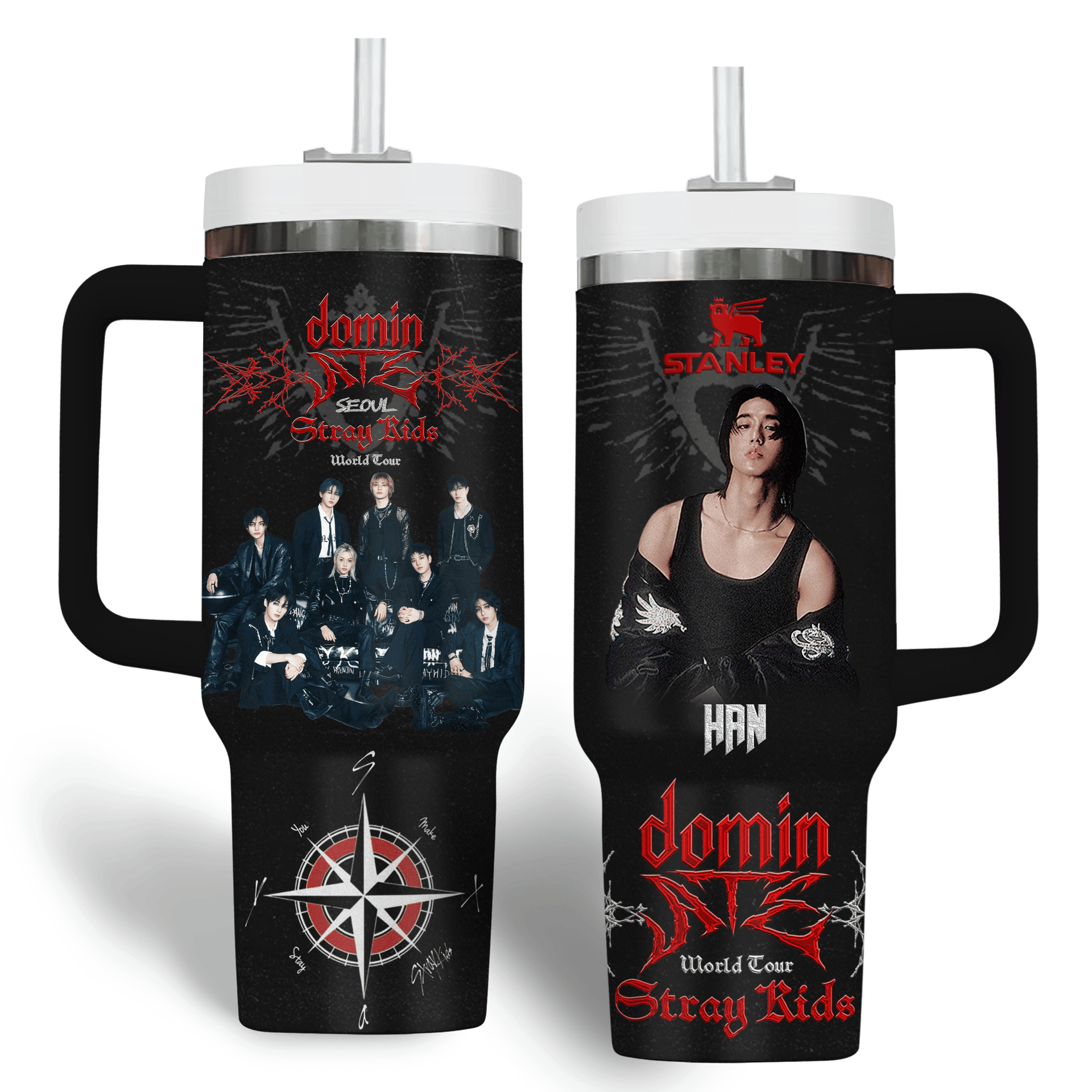 HAN Stray Kids Dominate World Tour 2025 Premium Stanley Tumbler HAN Stray Kids Dominate World Tour 2025 Premium Stanley Tumbler