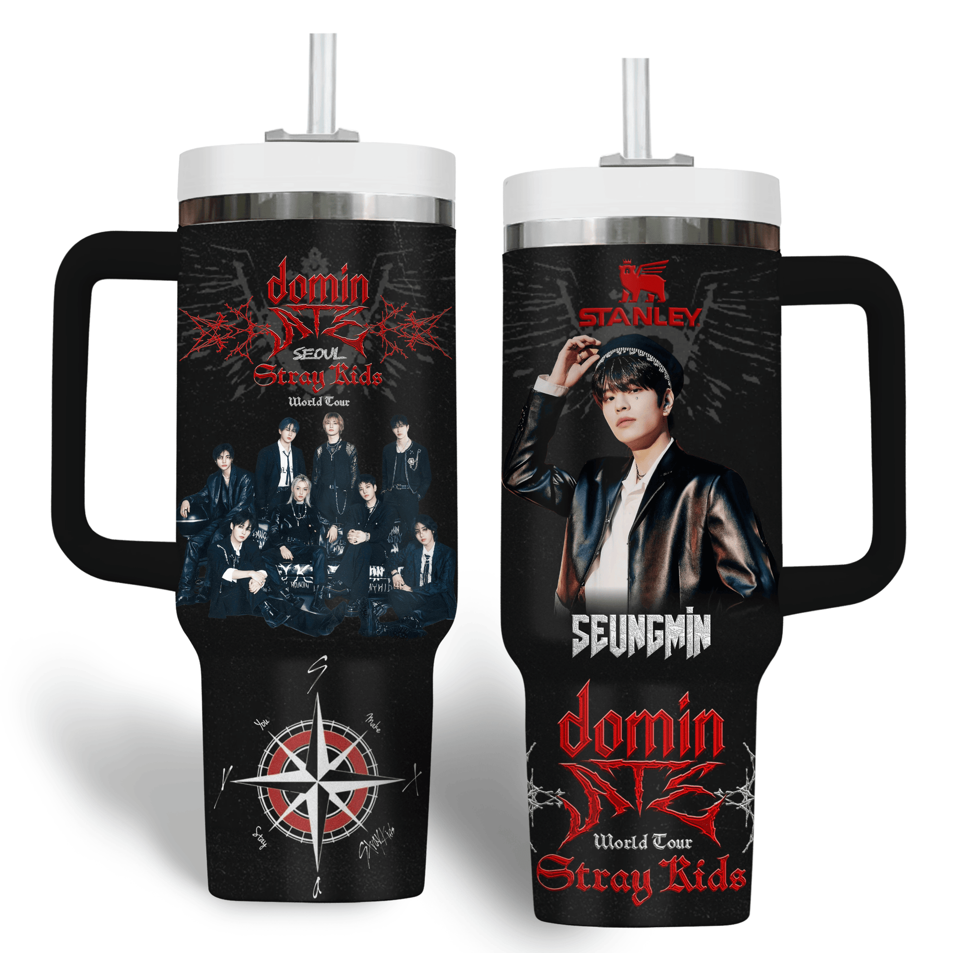 Seungmin Stray Kids Dominate World Tour 2025 Premium Stanley Tumbler Seungmin Stray Kids Dominate World Tour 2025 Premium Stanley Tumbler