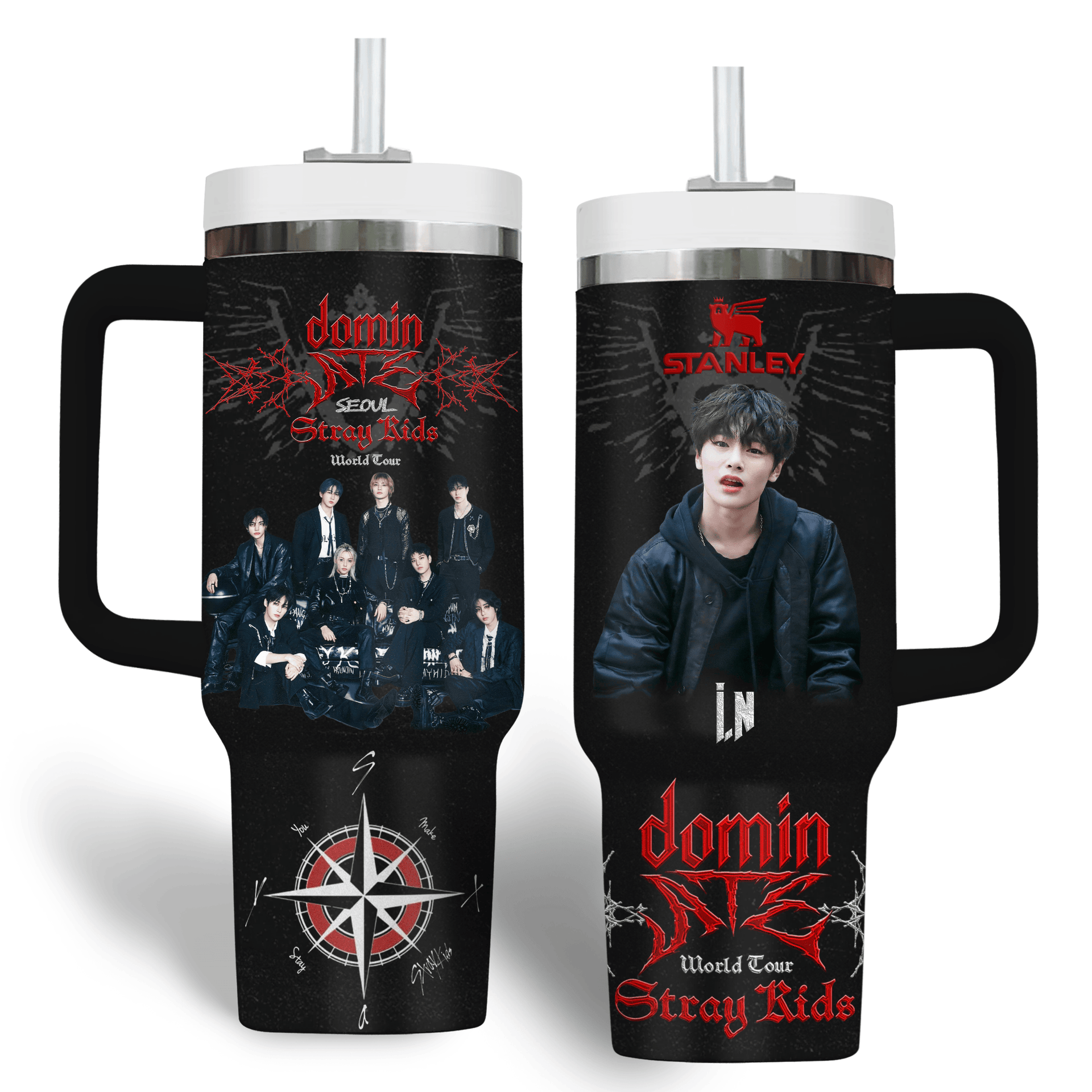I.N Stray Kids Dominate World Tour 2025 Premium Stanley Tumbler I.N Stray Kids Dominate World Tour 2025 Premium Stanley Tumbler