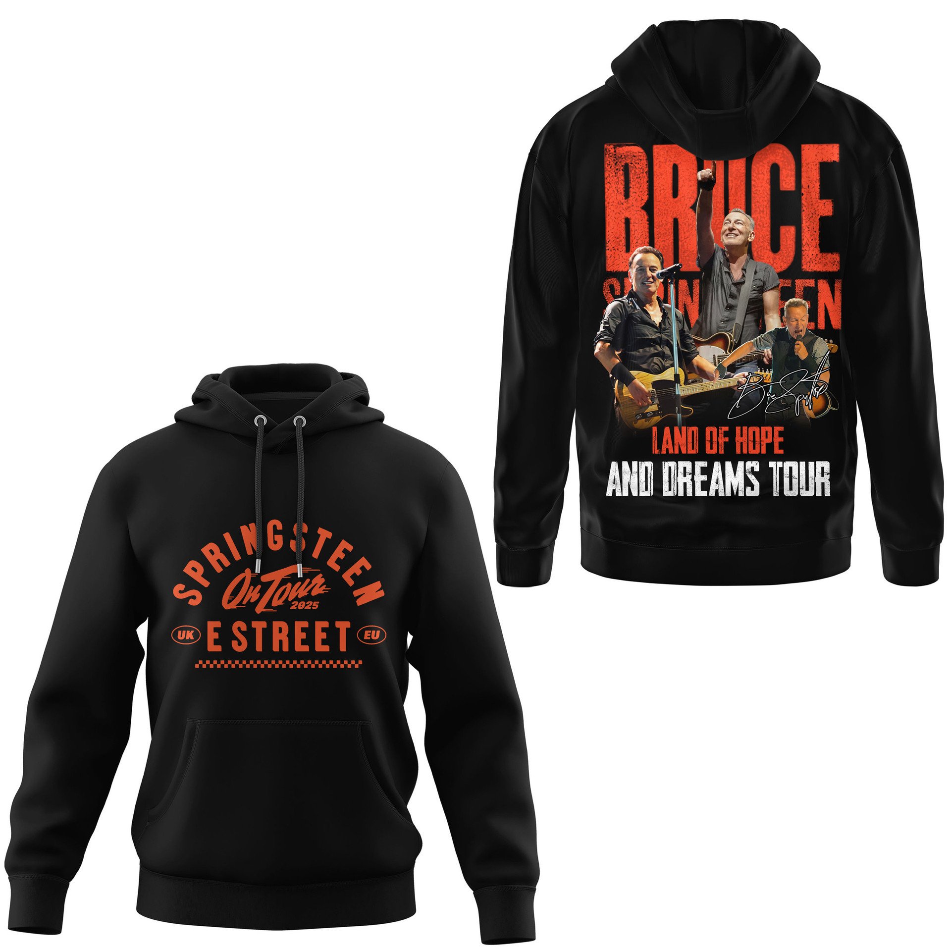 Bruce Springsteen Land of Hope and Dreams Tour 2025 Premium Hoodie Bruce Springsteen Land of Hope and Dreams Tour 2025 Premium Hoodie