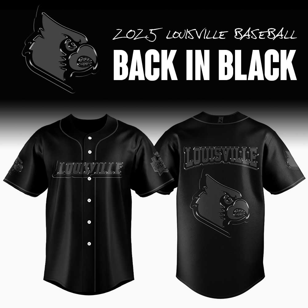 Louisville Cardinals Baseball x Back In Black Jersey 2025 Louisville Cardinals Baseball x Back In Black Jersey 2025