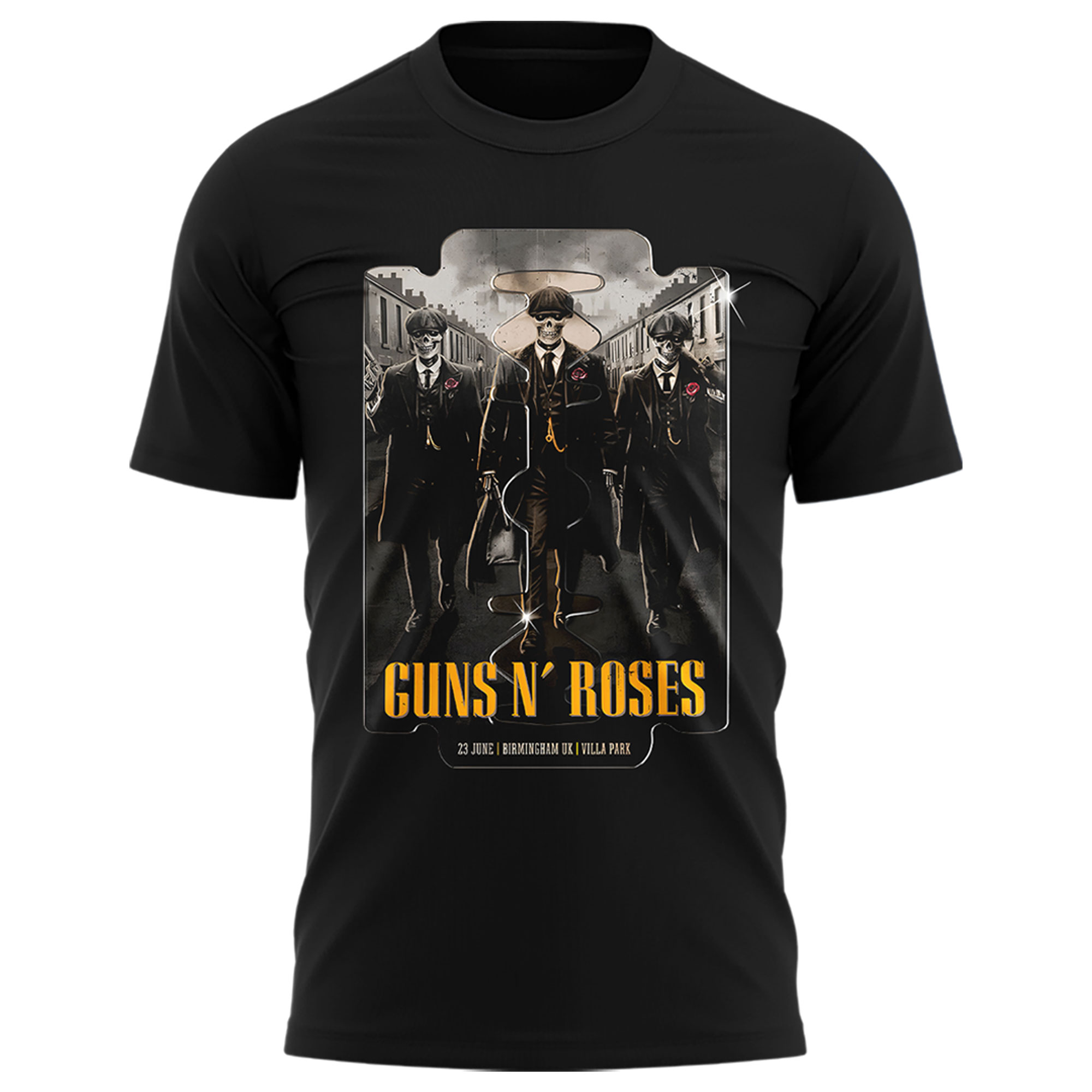 Guns N' Roses World Tour to Birmingham 2025 Black Shirt Guns N' Roses World Tour to Birmingham 2025 Black Shirt