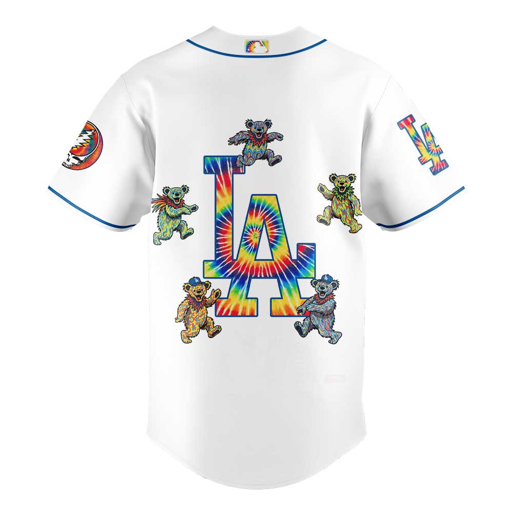 Los Angeles Dodgers Celebrating Grateful Dead Night Limited Edition Jersey Los Angeles Dodgers Celebrating Grateful Dead Night Limited Edition Jersey