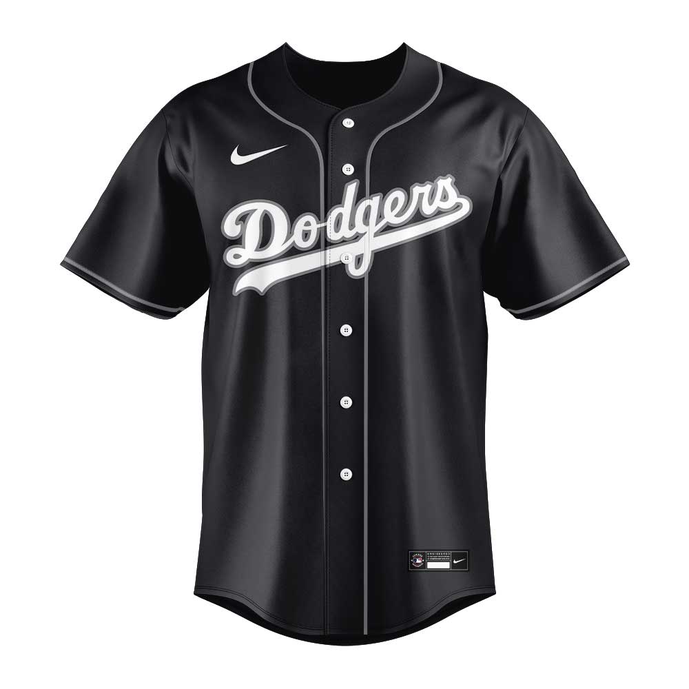 Los Angeles Dodgers Black Lights Out Limited Edition Jersey Los Angeles Dodgers Black Lights Out Limited Edition Jersey