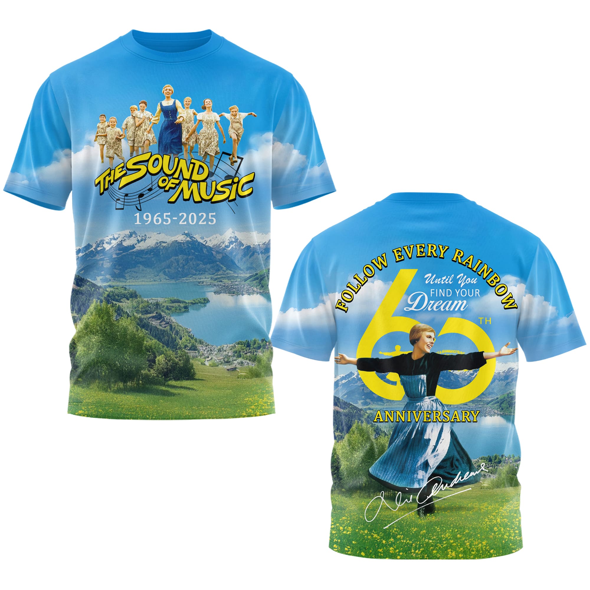 The Sound of Music 60th Anniversary 3D Shirt The Sound of Music 60th Anniversary 3D Shirt