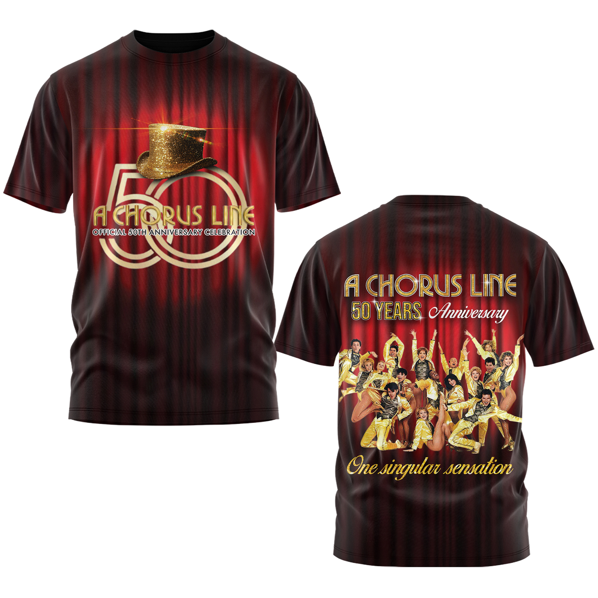 A Chorus Line 50 Years Anniversary 3D Shirt A Chorus Line 50 Years Anniversary 3D Shirt