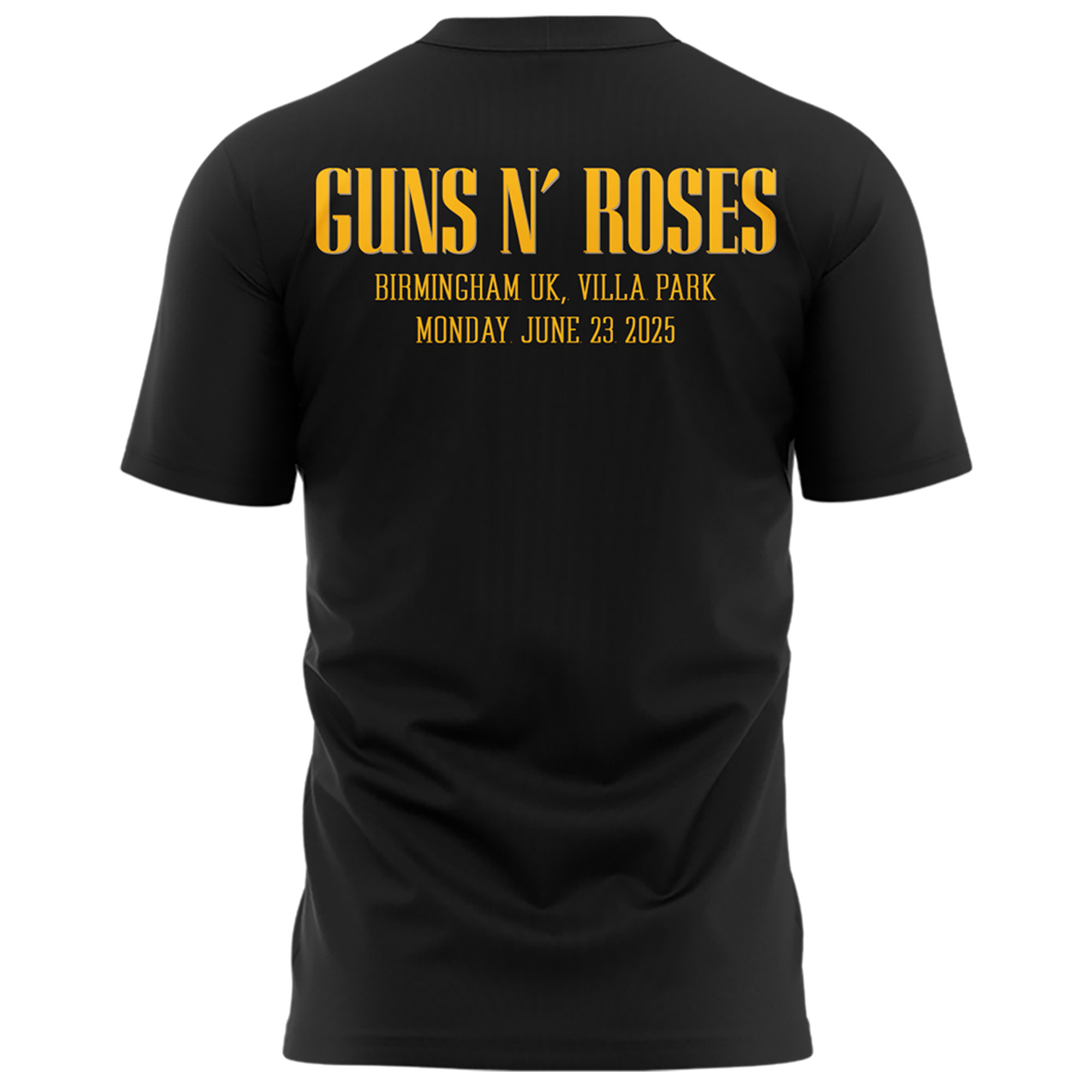 Guns N' Roses World Tour to Birmingham 2025 Black Shirt Guns N' Roses World Tour to Birmingham 2025 Black Shirt