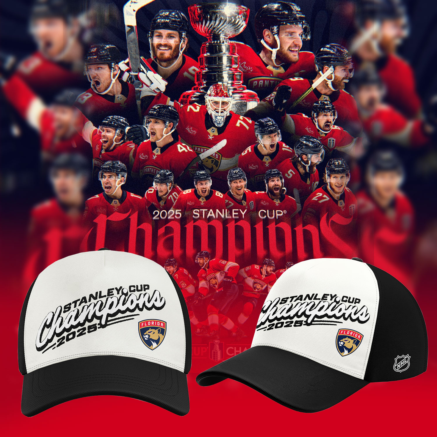 Florida Panthers NHL Stanley Cup Champions 2025 Cap Florida Panthers NHL Stanley Cup Champions 2025 Cap