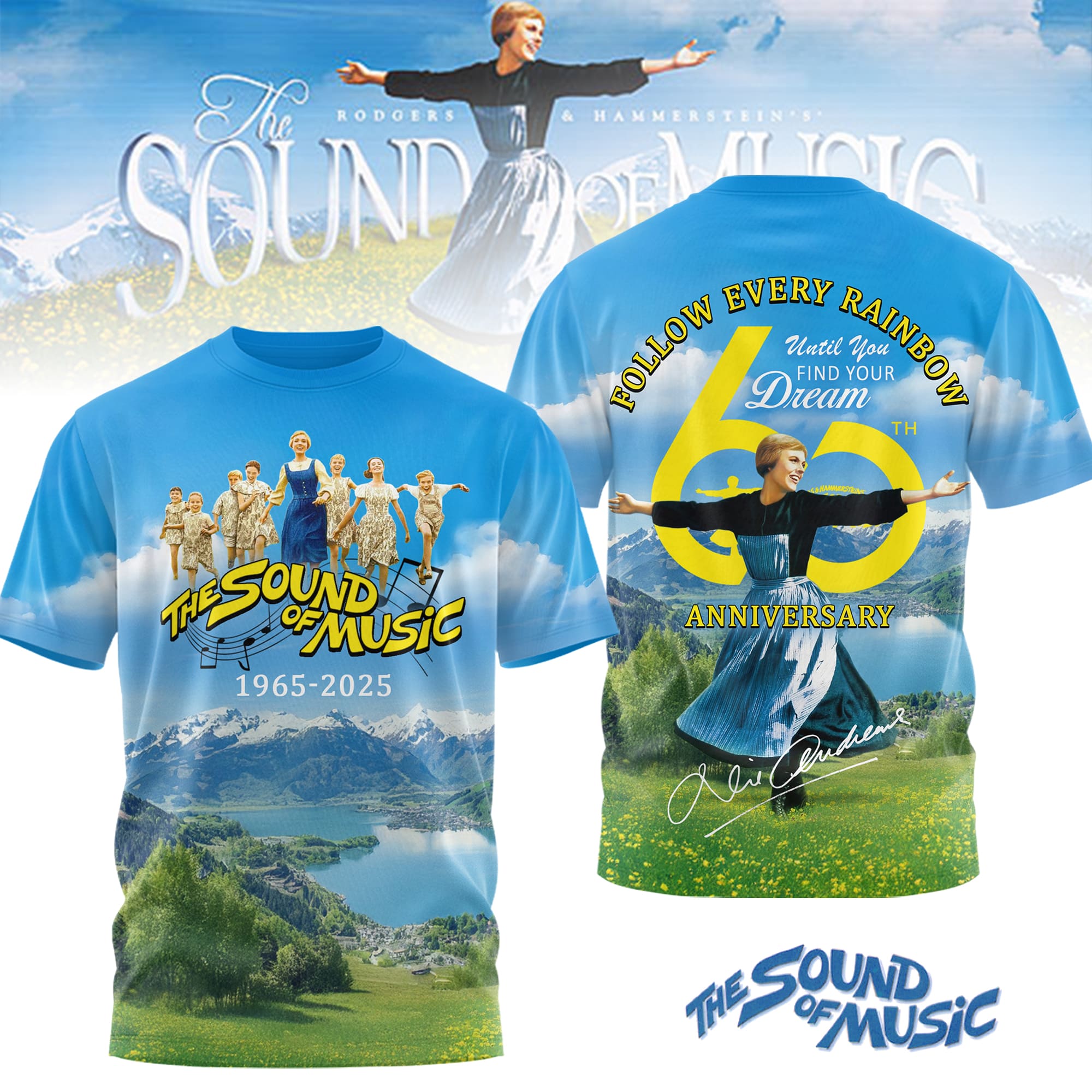 The Sound of Music 60th Anniversary 3D Shirt The Sound of Music 60th Anniversary 3D Shirt