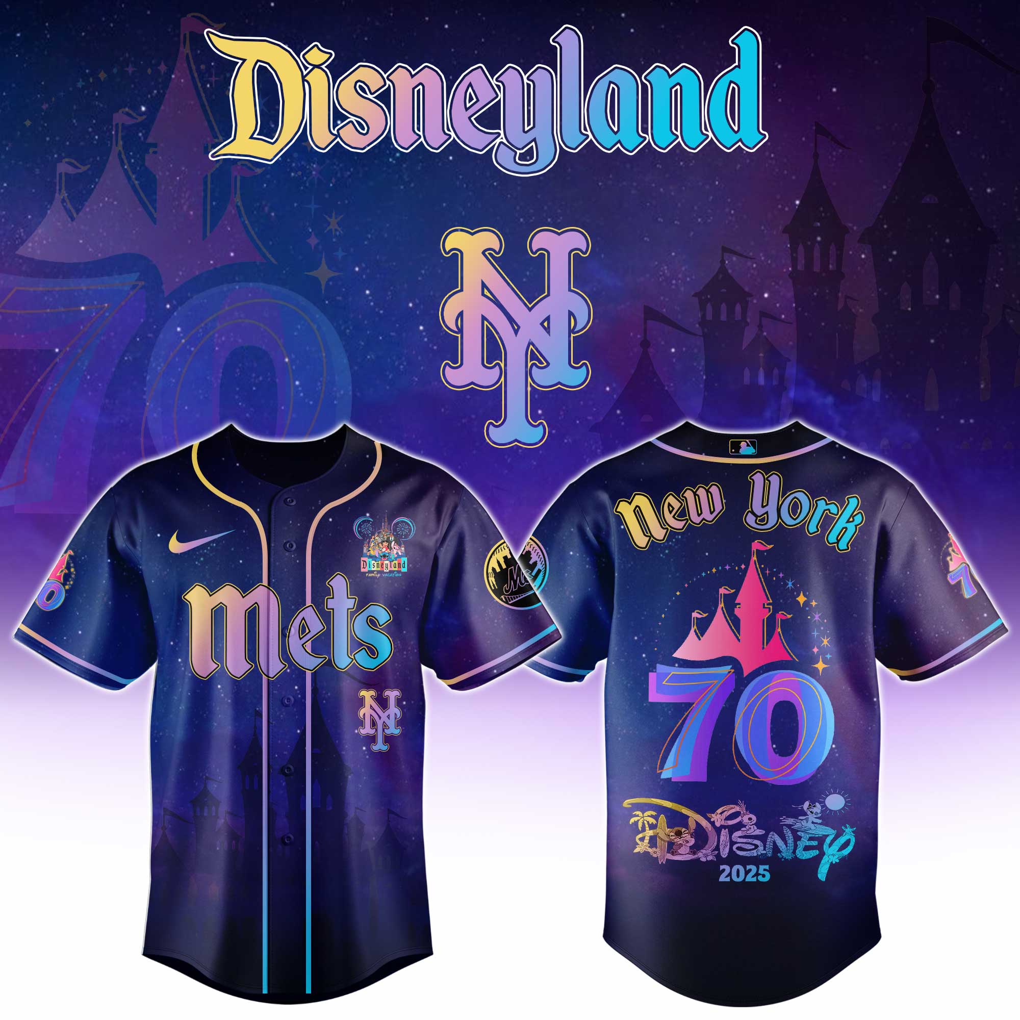 New York Mets x Disneyland 70th Anniversary Jersey New York Mets x Disneyland 70th Anniversary Jersey