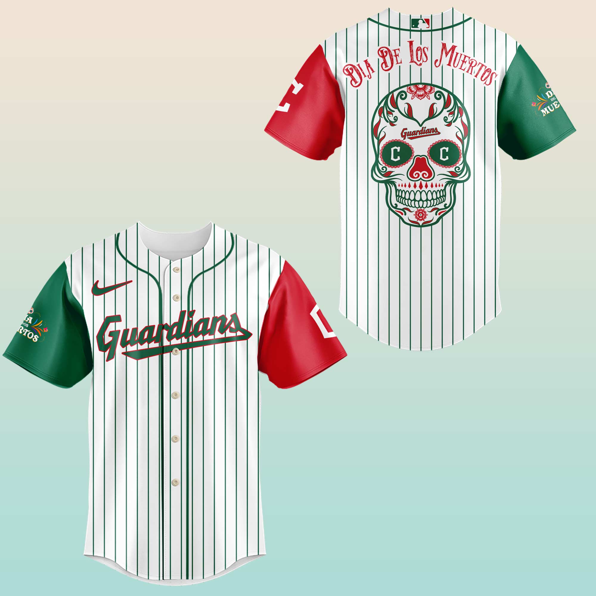 Cleveland Guardians x Dia De Los Muertor 2025 Baseball Jersey Cleveland Guardians x Dia De Los Muertor 2025 Baseball Jersey