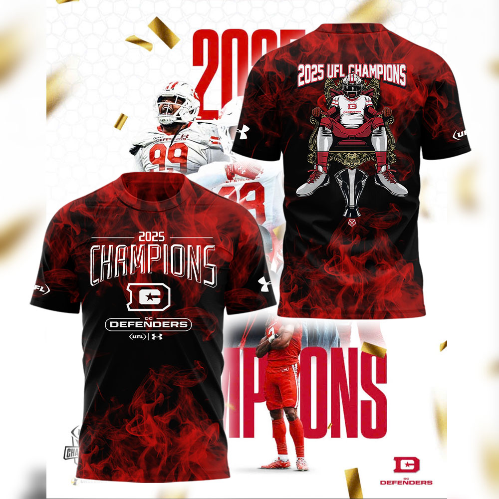 DC Defenders x 2025 UFL Champions Limited Edition Shirt DC Defenders x 2025 UFL Champions Limited Edition Shirt