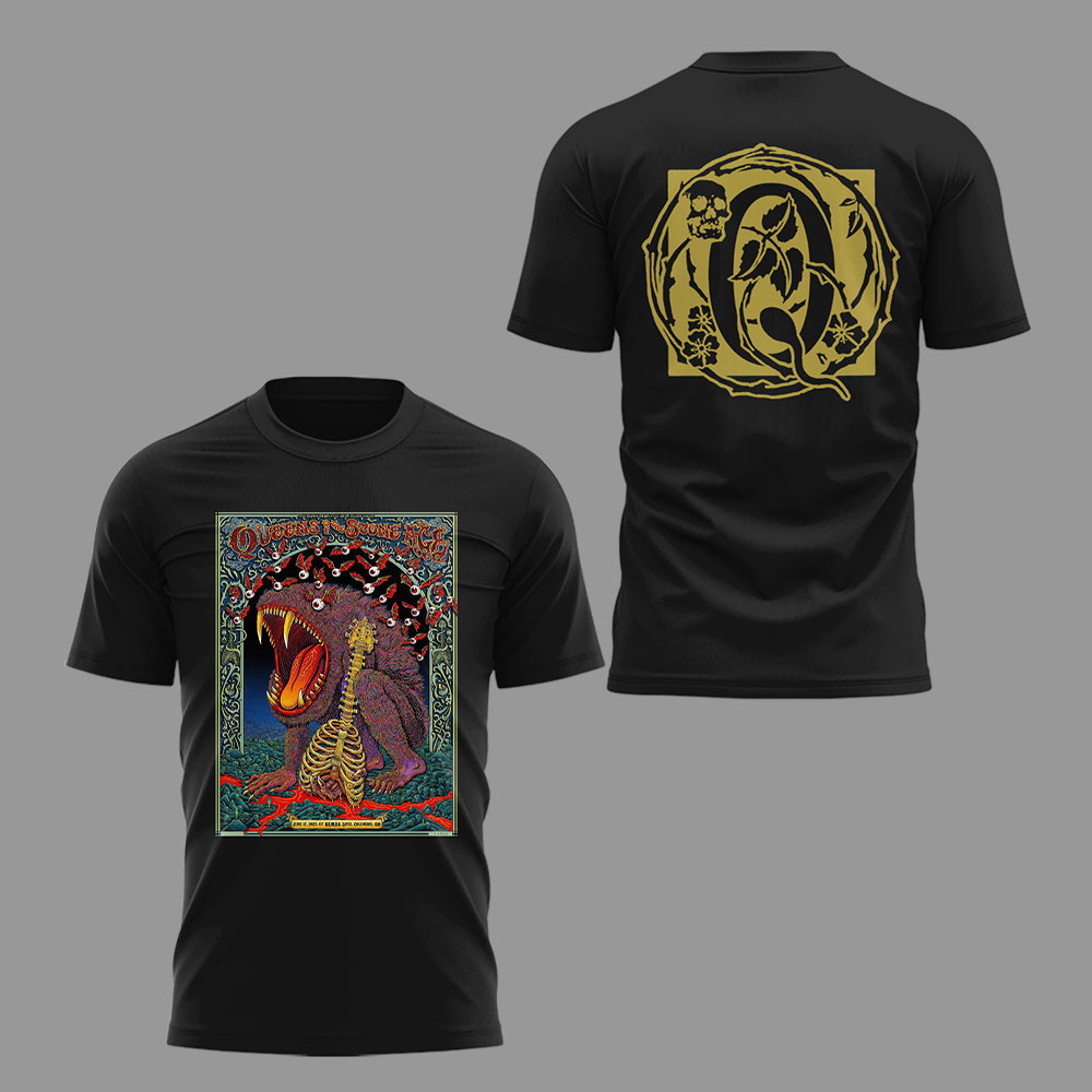 Queens of the Stone Age World Tour 2025 In Columbus Premium Black Shirt Queens of the Stone Age World Tour 2025 In Columbus Premium Black Shirt