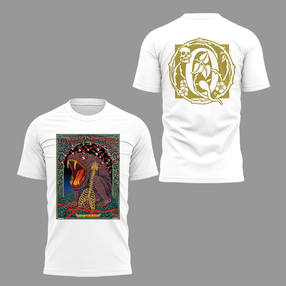 Queens of the Stone Age World Tour 2025 In Columbus Premium White Shirt Queens of the Stone Age World Tour 2025 In Columbus Premium White Shirt