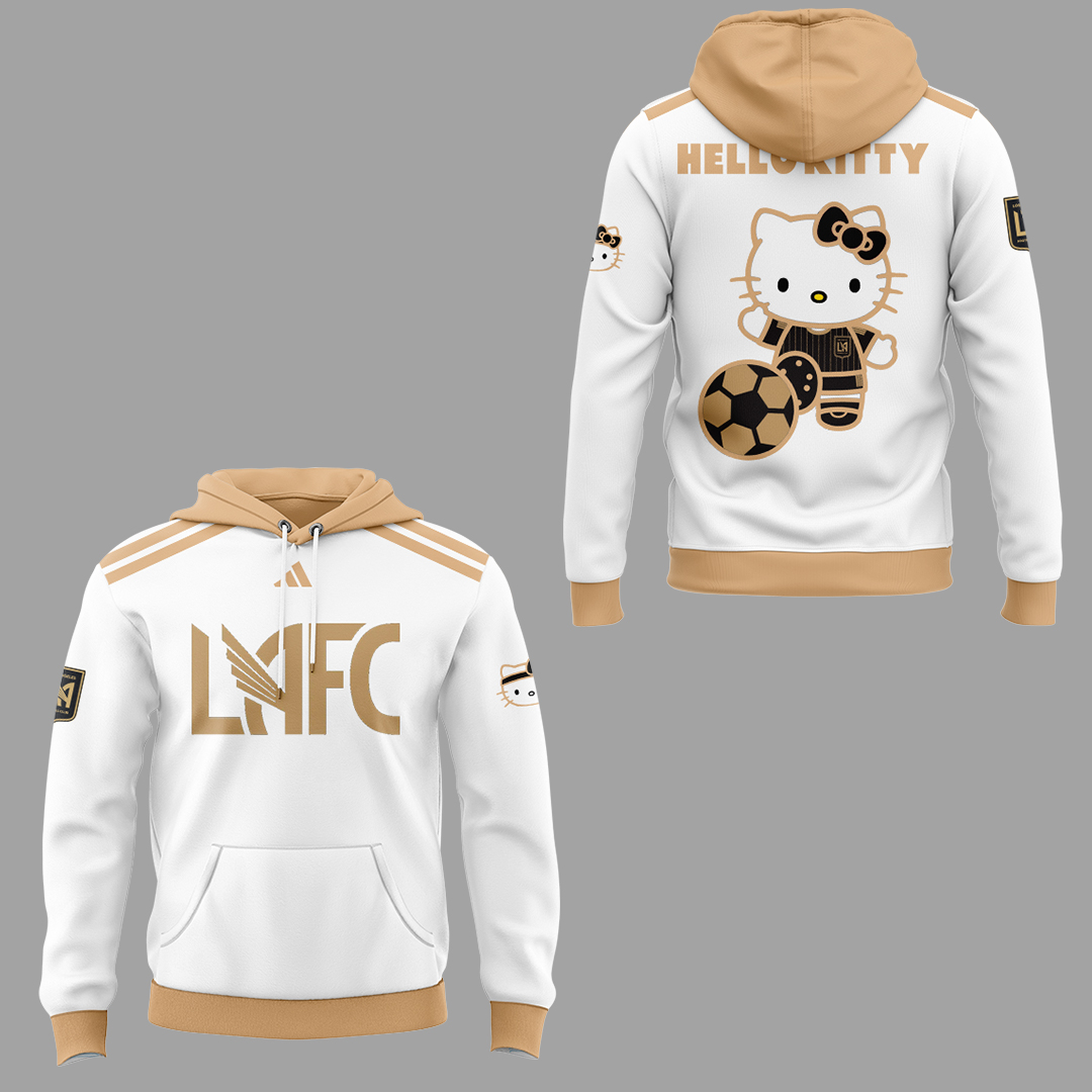 Los Angeles FC x Hello Kitty Night 2025 Premium White Hoodie Set Los Angeles FC x Hello Kitty Night 2025 Premium White Hoodie Set