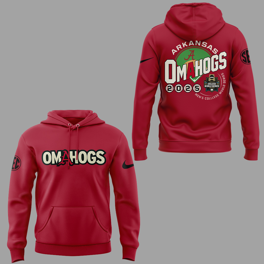 Arkansas Razorback Baseball OMAHOGS Special Hoodie Set 2025 Arkansas Razorback Baseball OMAHOGS Special Hoodie Set 2025