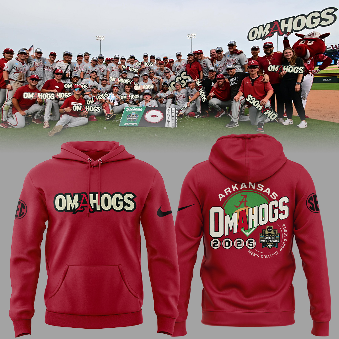 Arkansas Razorback Baseball OMAHOGS Special Hoodie Set 2025 Arkansas Razorback Baseball OMAHOGS Special Hoodie Set 2025