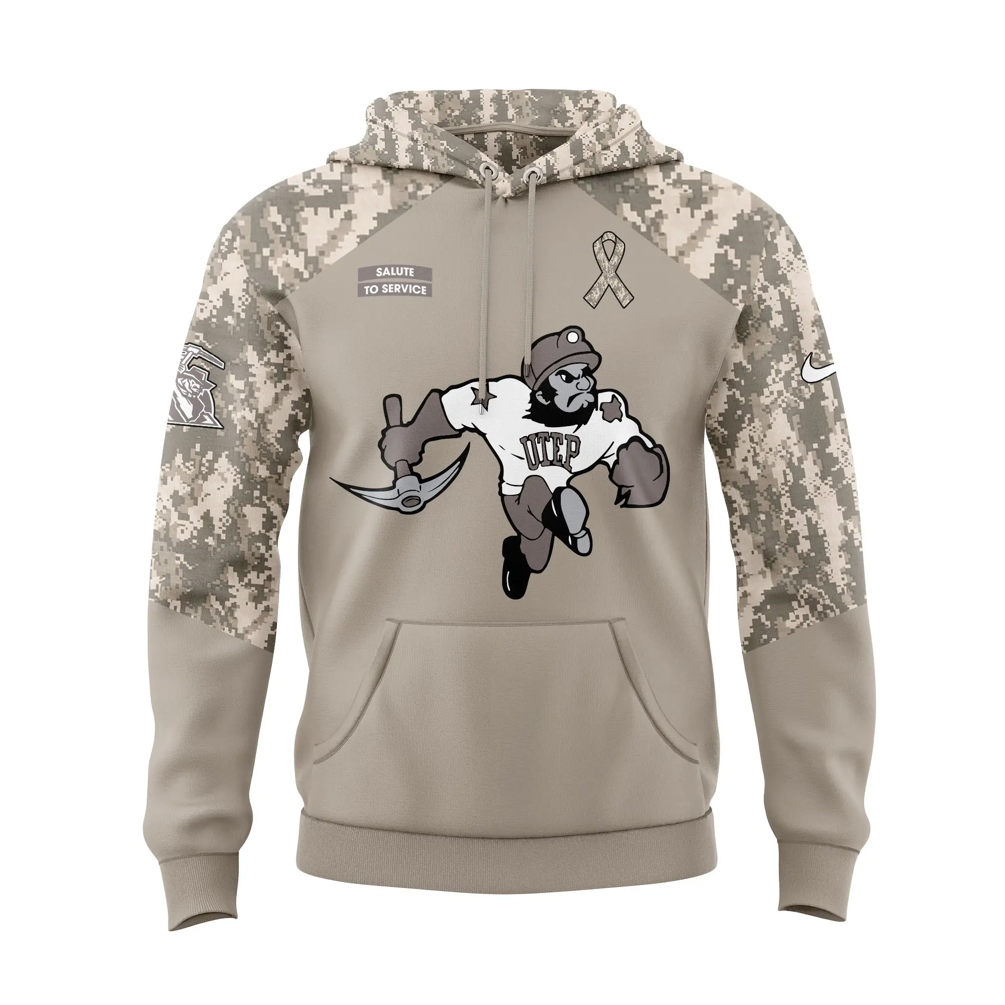 UTEP Miners Football NCAA Salute To Service Hoodie UTEP Miners Football NCAA Salute To Service Hoodie