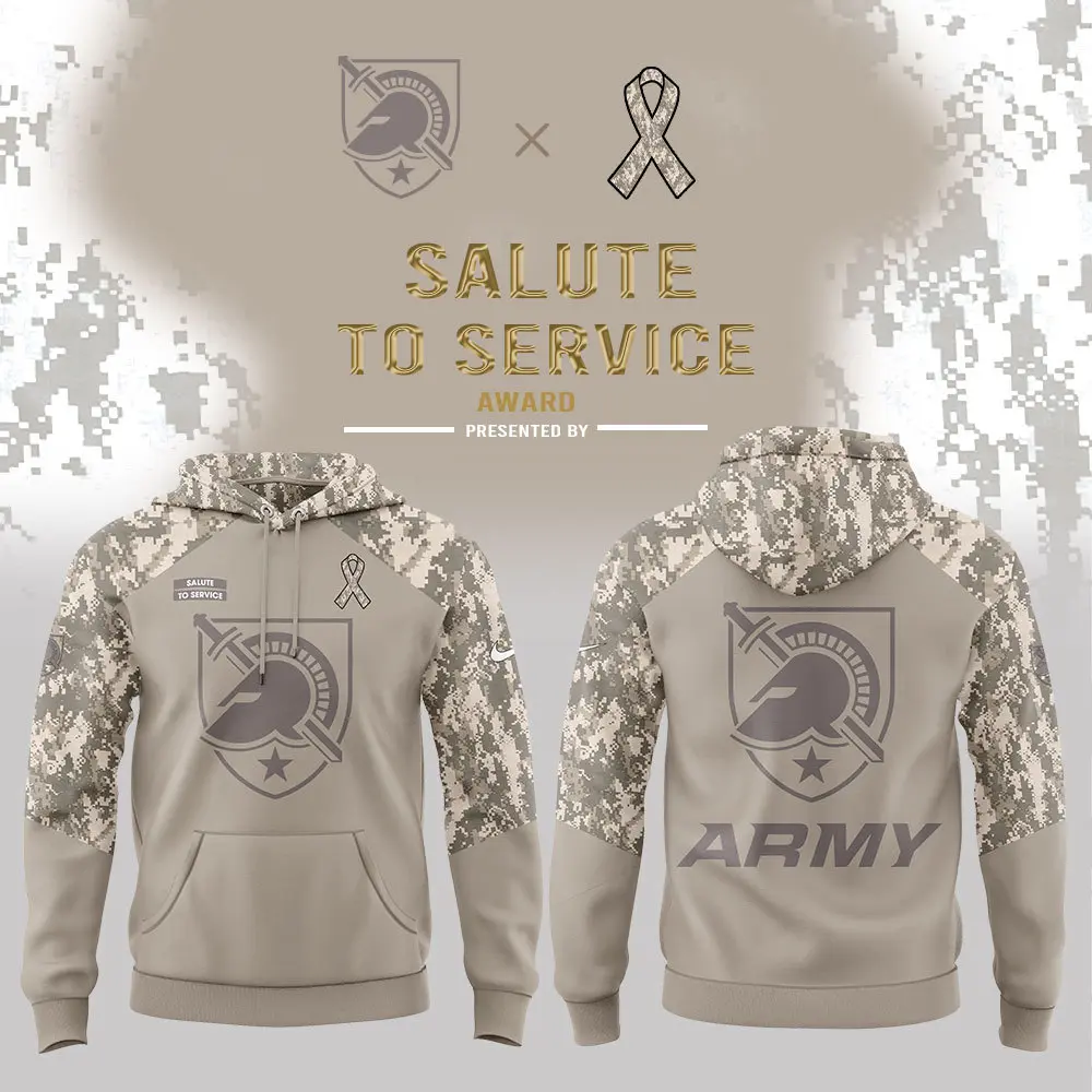 Army Black Knights Football NCAA Salute To Service Hoodie Army Black Knights Football NCAA Salute To Service Hoodie