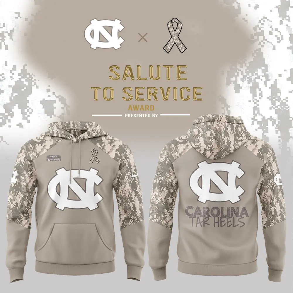 UNC Basketball Salute To Service Hoodie UNC Basketball Salute To Service Hoodie