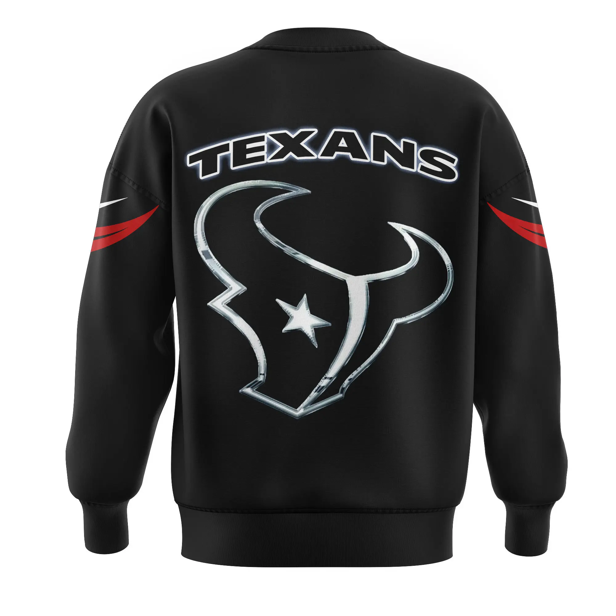 Houston Texans NFL UNIFORM Battle Black Sweatshirt Houston Texans NFL UNIFORM Battle Black Sweatshirt