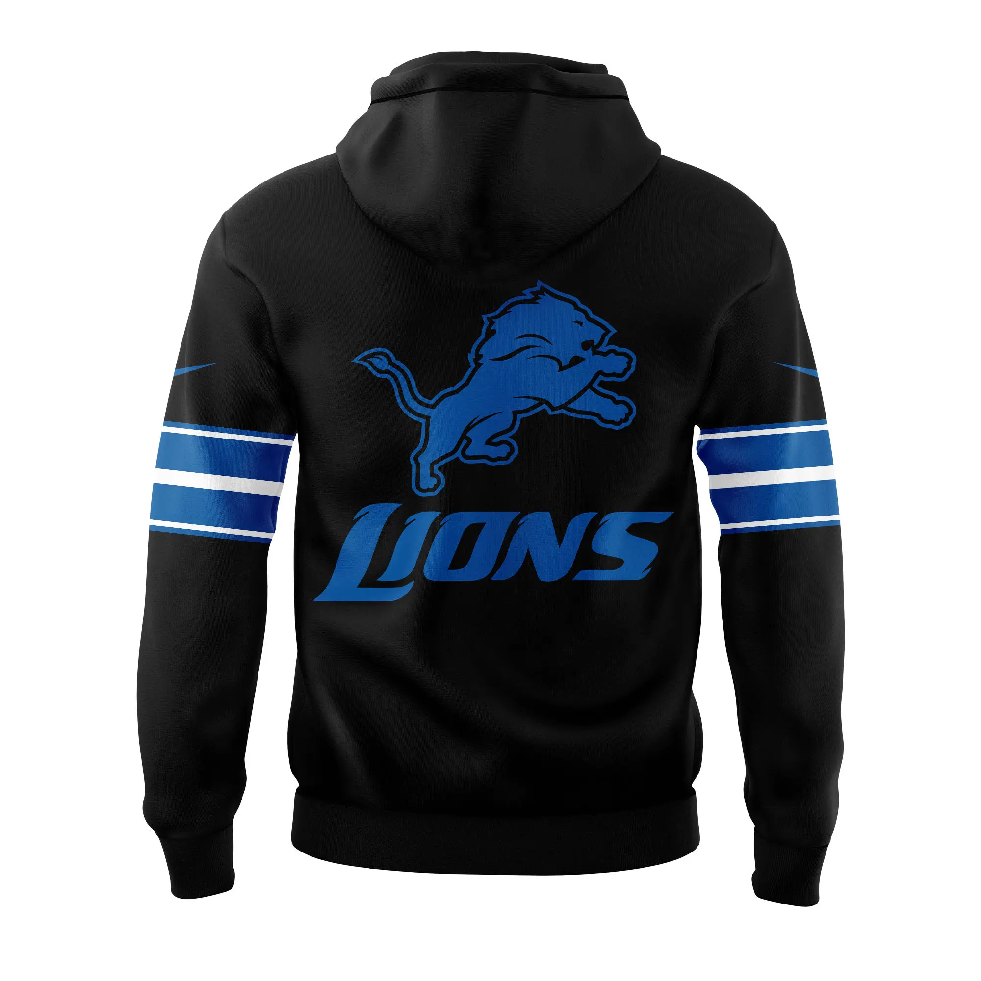 Detroit Lions NFL Uniform Black Hoodie Detroit Lions NFL Uniform Black Hoodie