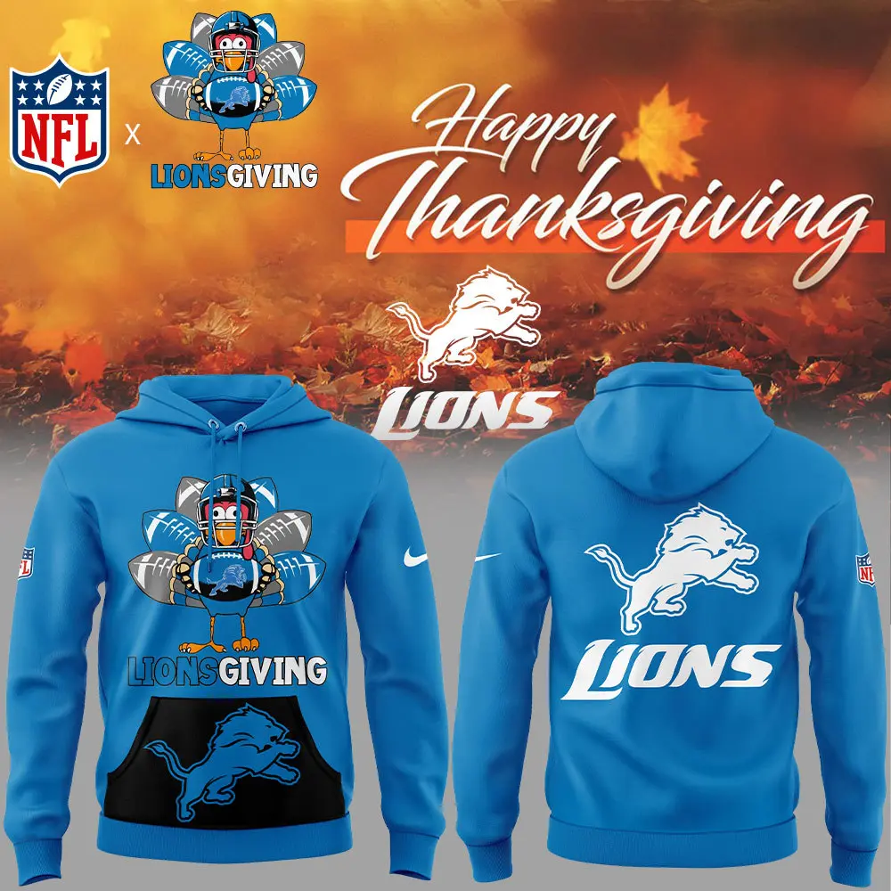 Detroit Lions NFL Thanksgiving Day Hoodie Detroit Lions NFL Thanksgiving Day Hoodie