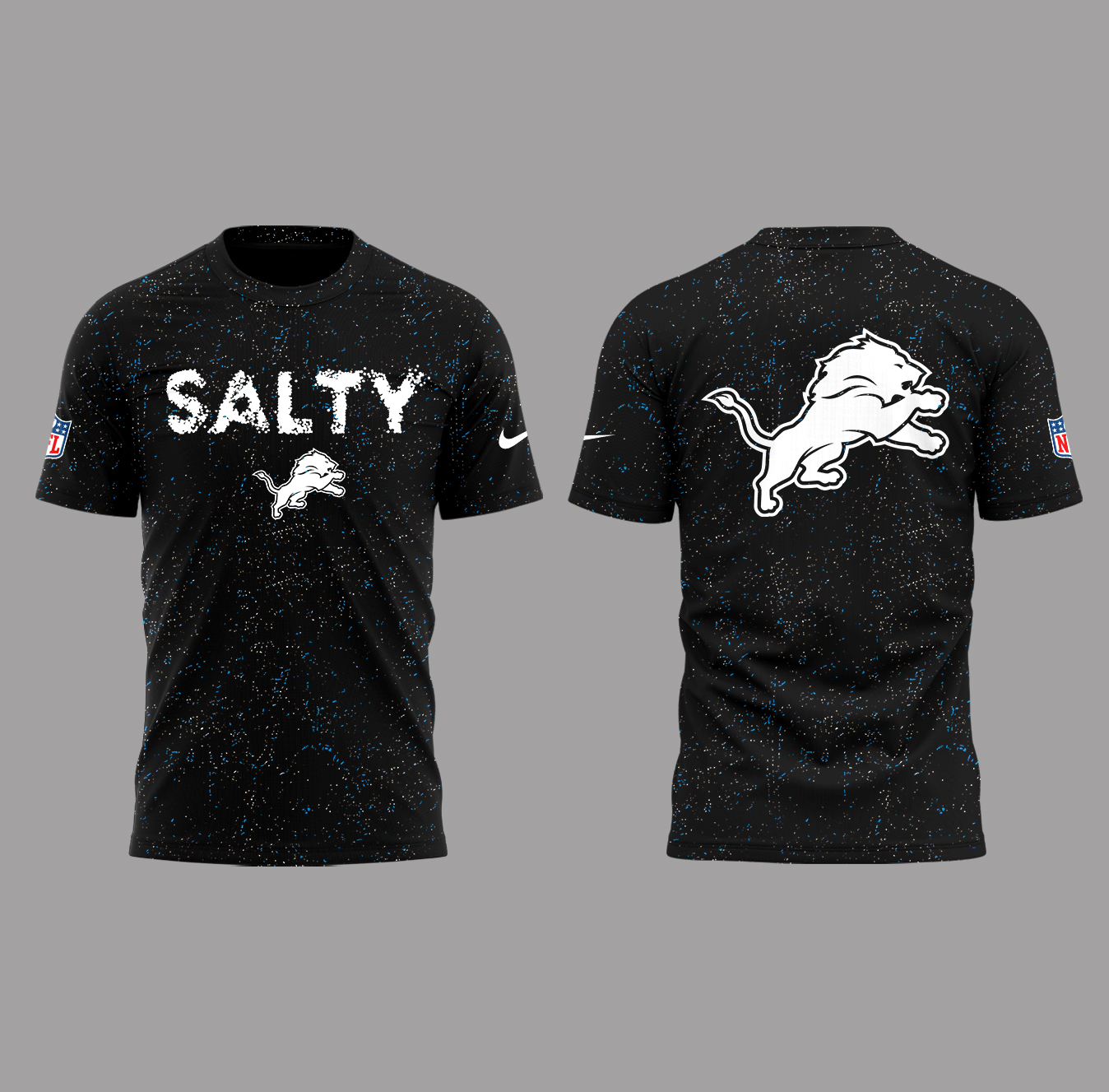Detroit Lions Salty Sports Black 2025 Shirt Detroit Lions Salty Sports Black 2025 Shirt