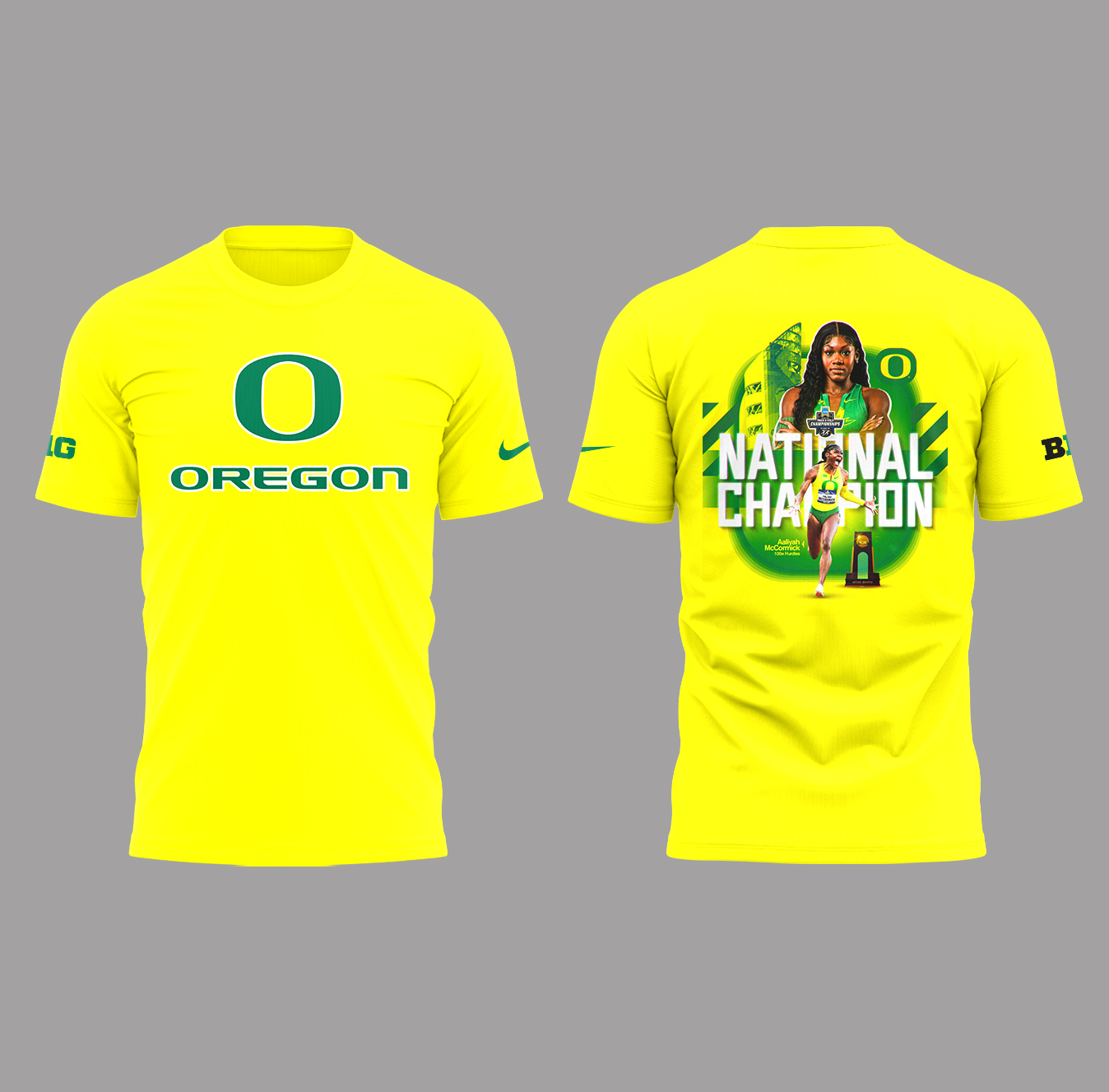 Oregon Ducks Aaliyah McCormick 100m Hurdles Champions Shirt Oregon Ducks Aaliyah McCormick 100m Hurdles Champions Shirt