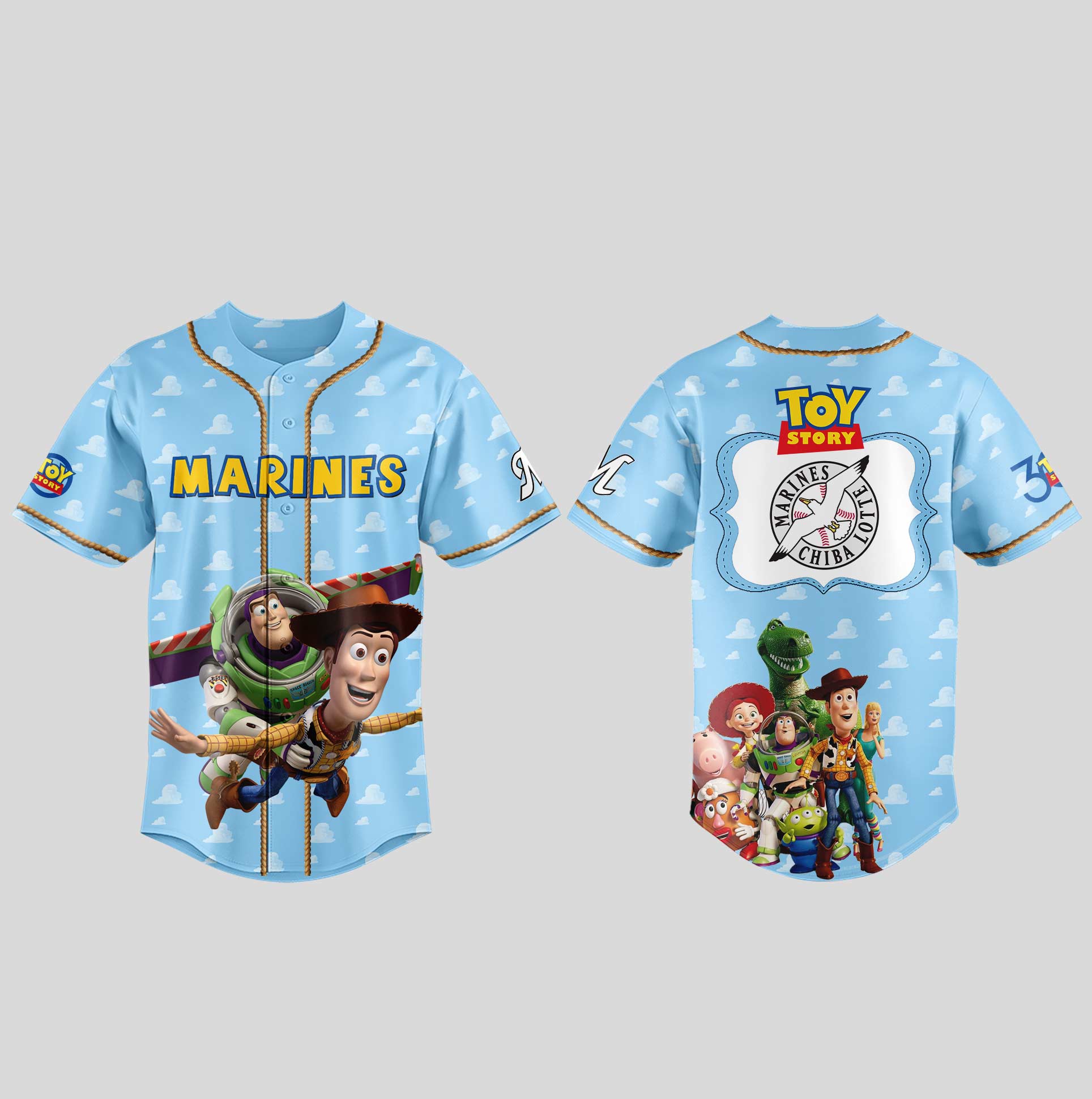 Seattle Mariners x Toy Story 30 Years Anniversary Special Baseball Jersey Seattle Mariners x Toy Story 30 Years Anniversary Special Baseball Jersey