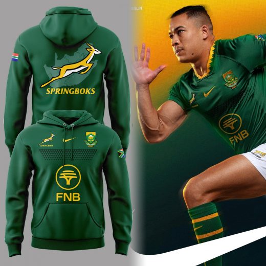 South Africa Springboks 2025 New National Team Special Green Hoodie