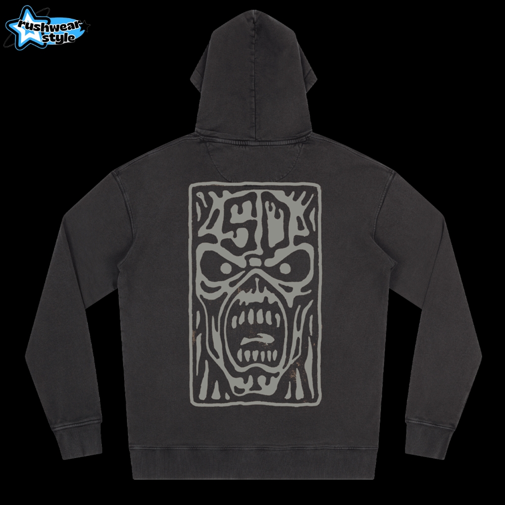 50th Logo Stamp Stonewashed Black Pullover Hoodie 50th Logo Stamp Stonewashed Black Pullover Hoodie