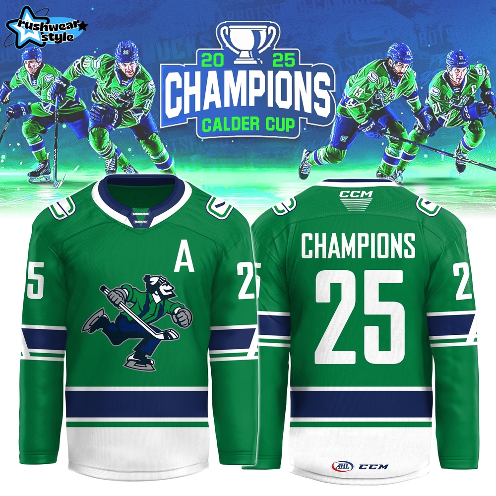 Abbotsford Canucks AHL 2025 Champions Calder Cup Hockey Jersey Abbotsford Canucks AHL 2025 Champions Calder Cup Hockey Jersey