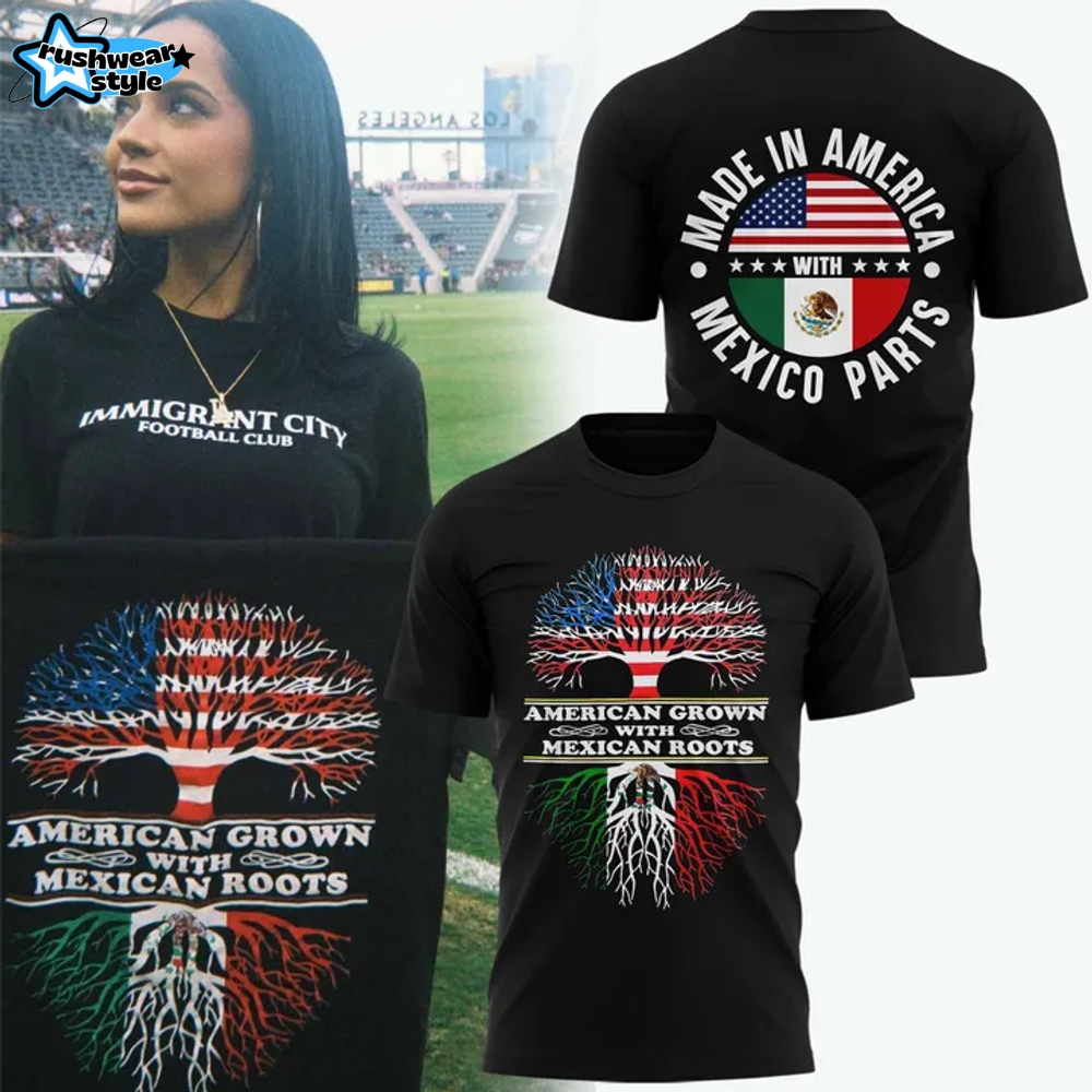 Angel City FC American Grow With Mexican Groot T-Shirt Angel City FC American Grow With Mexican Groot T-Shirt
