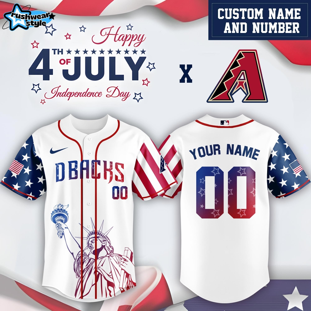 Arizona Diamondbacks x 4th Of July USA Baseball Jersey 2025 Arizona Diamondbacks x 4th Of July USA Baseball Jersey 2025