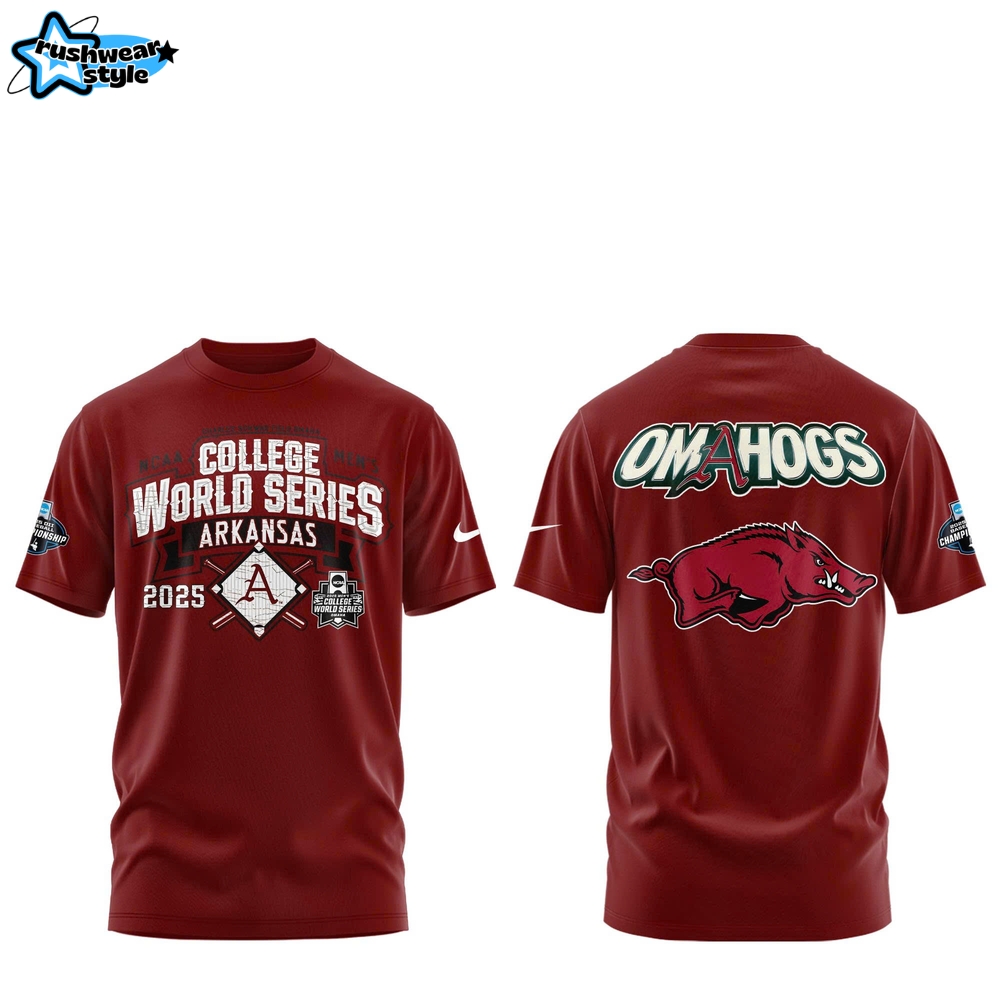 Arkansas Razorback Baseball College World Series 2025 Shirt Arkansas Razorback Baseball College World Series 2025 Shirt