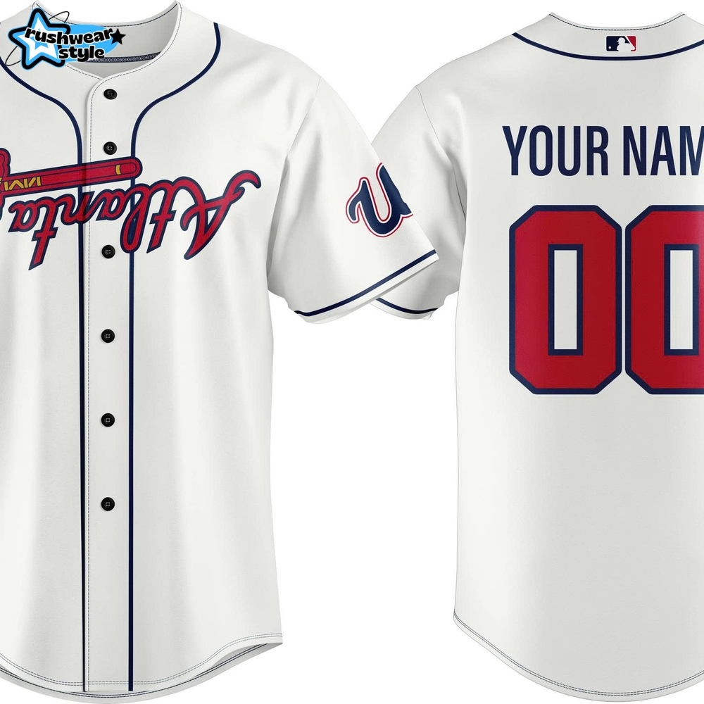 Atlanta Braves x Usher A-Town Down Baseball Jersey Atlanta Braves x Usher A-Town Down Baseball Jersey