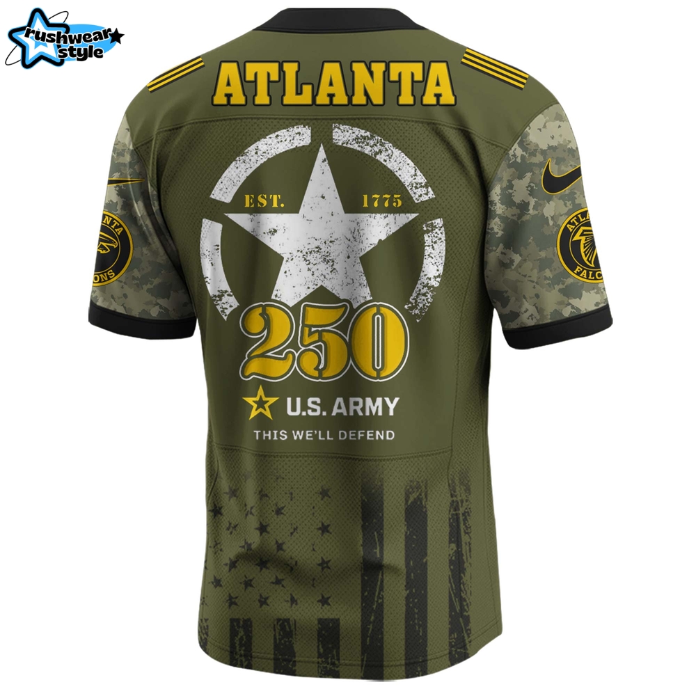Atlanta Falcons NFL x U.S. Army 250th Birthday Celebration Jersey Atlanta Falcons NFL x U.S. Army 250th Birthday Celebration Jersey