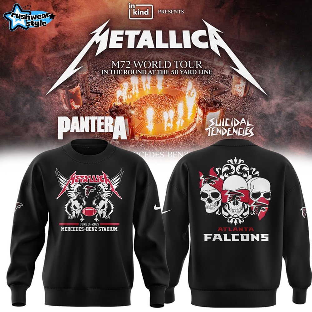 Atlanta Falcons x Metallica M72 World Tour Special Sweatshirt Atlanta Falcons x Metallica M72 World Tour Special Sweatshirt