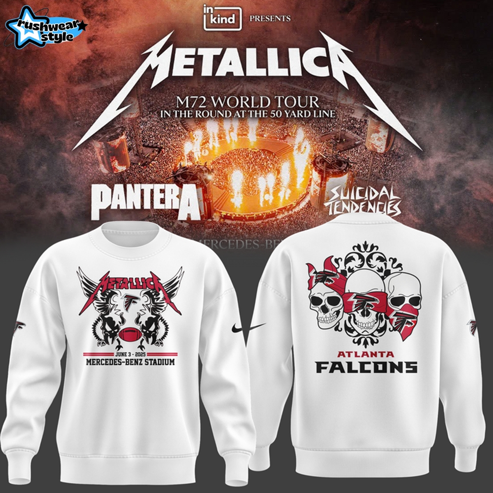 Atlanta Falcons x Metallica M72 World Tour Special Sweatshirt Atlanta Falcons x Metallica M72 World Tour Special Sweatshirt