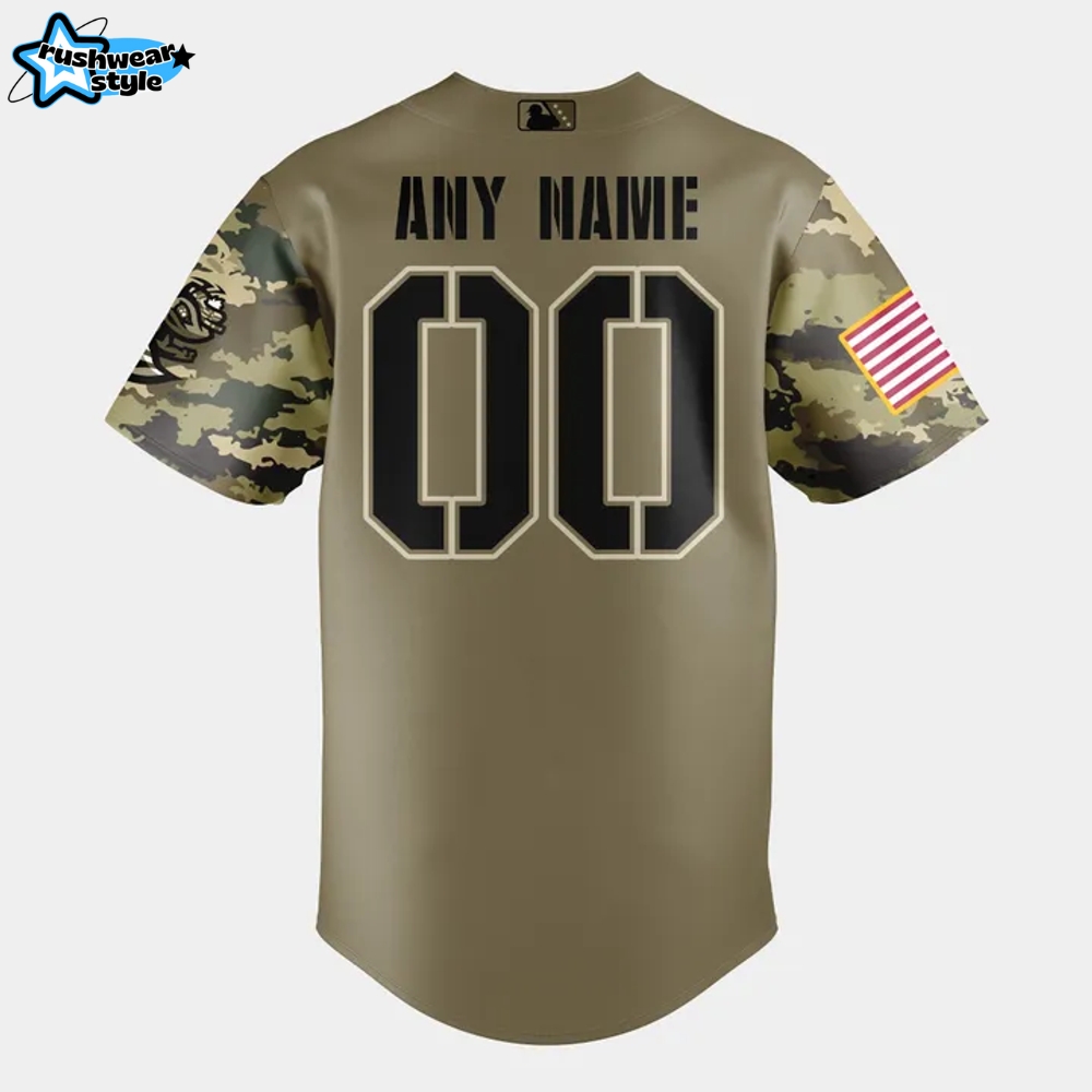 Augusta GreenJackets Military Appreciation Night 2025 Camo Baseball Jersey Augusta GreenJackets Military Appreciation Night 2025 Camo Baseball Jersey