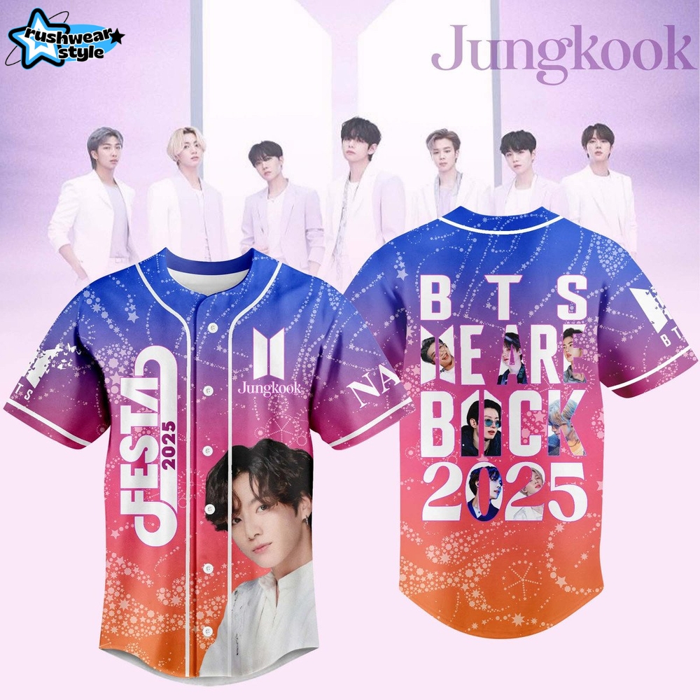 BTS Festa We Are Back 2025 Customized Baseball Jersey BTS Festa We Are Back 2025 Customized Baseball Jersey