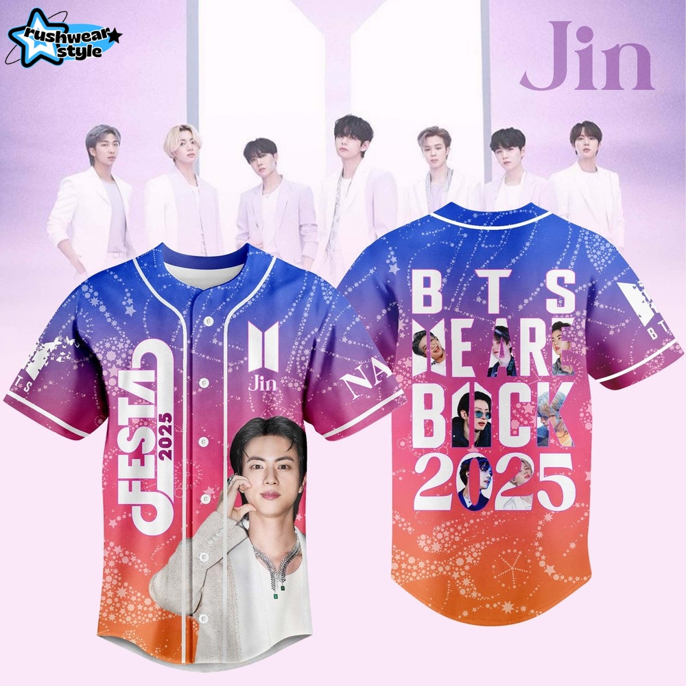 BTS Festa We Are Back 2025 Customized Baseball Jersey BTS Festa We Are Back 2025 Customized Baseball Jersey