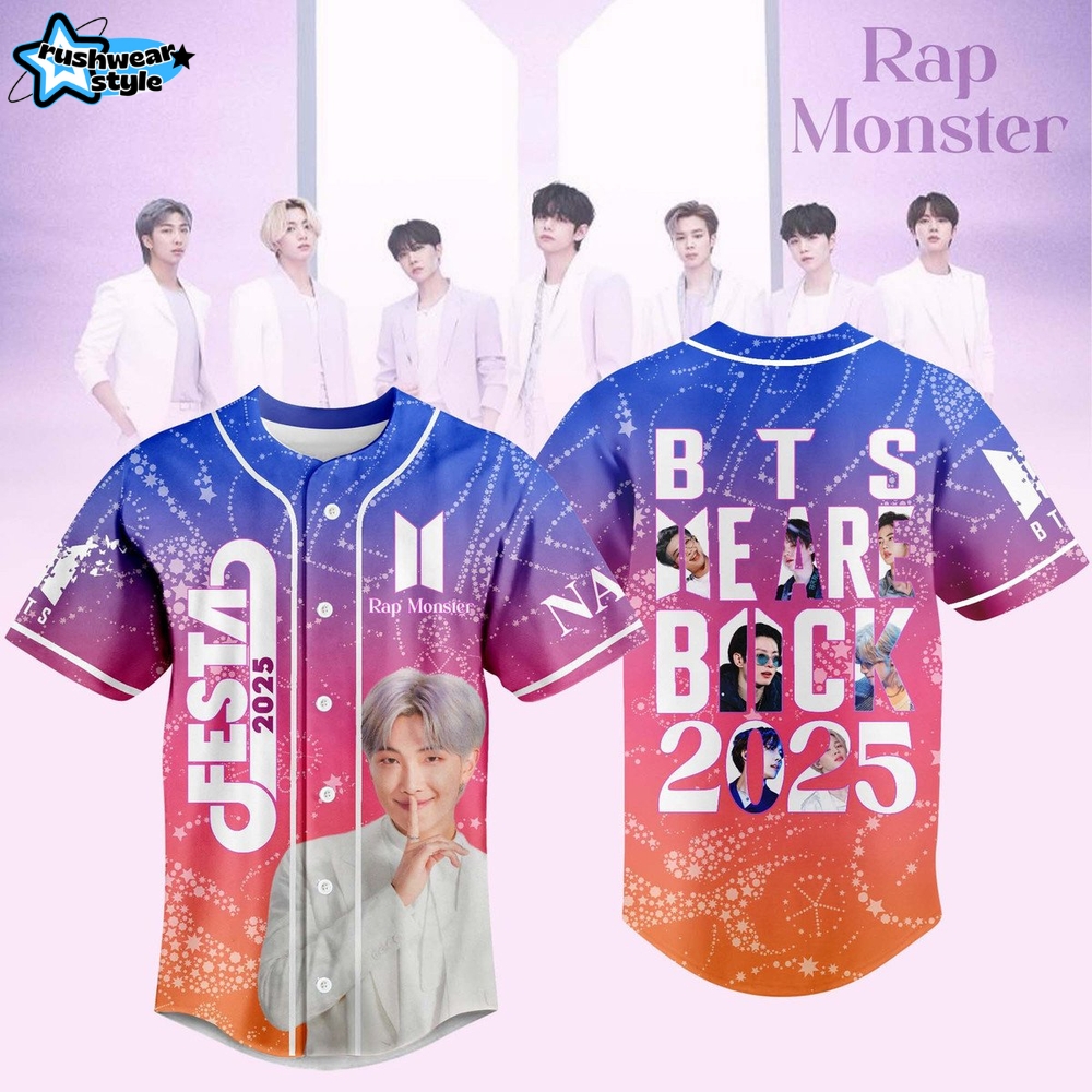 BTS Festa We Are Back 2025 Customized Baseball Jersey BTS Festa We Are Back 2025 Customized Baseball Jersey