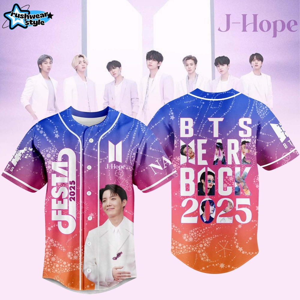 BTS Festa We Are Back 2025 Customized Baseball Jersey BTS Festa We Are Back 2025 Customized Baseball Jersey